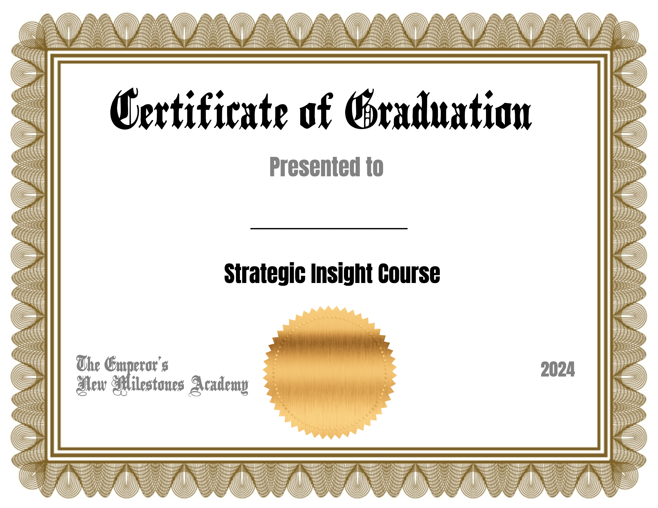 Strategic insight diploma